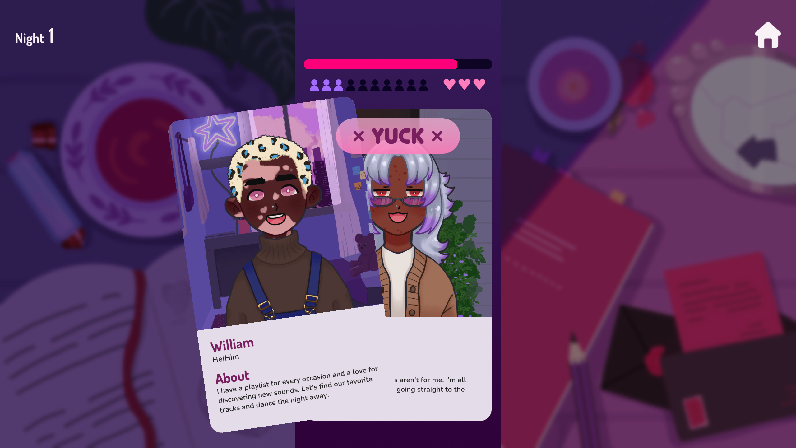 Love at First Bite gameplay